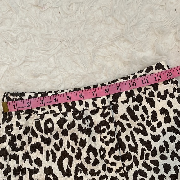 5/$15 J.crew leopard linen high rise pants - Picture 13 of 13